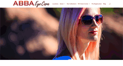 Desktop Screenshot of abbaeyecare.com