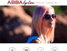 Tablet Screenshot of abbaeyecare.com